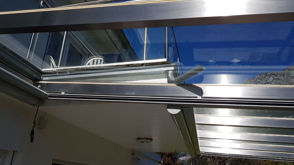 Edelstahl Terrassendach von Weizel Metalltechnik